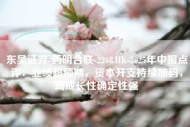 东吴证券-药明合联-2268.HK-2025年中报点评：业绩超预期，资本开支持续加码，高成长性确定性强