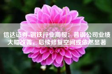 信达证券-钢铁行业周报：普钢公司业绩大幅改善，后续修复空间或依然显著