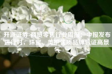 开源证券-商贸零售行业周报：中报发布进行时，珠宝、美护优质品牌验证高景气
