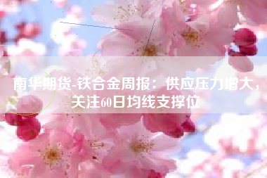 南华期货-铁合金周报：供应压力增大，关注60日均线支撑位