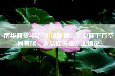 南华期货-硅产业链周报：工业硅下方空间有限，多晶硅关注产业情况