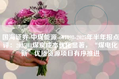 国海证券-中煤能源-601898-2025年半年报点评：2025H1煤炭成本优化显著，“煤电化新”优质资源项目有序推进