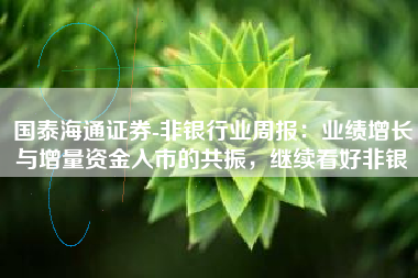 国泰海通证券-非银行业周报：业绩增长与增量资金入市的共振，继续看好非银