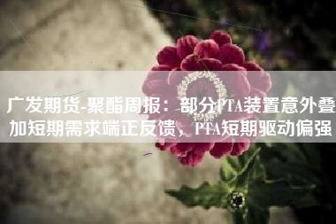 广发期货-聚酯周报：部分PTA装置意外叠加短期需求端正反馈，PTA短期驱动偏强