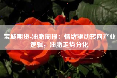 宝城期货-油脂周报：情绪驱动转向产业逻辑，油脂走势分化