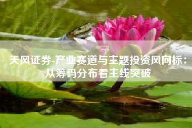天风证券-产业赛道与主题投资风向标：从筹码分布看主线突破