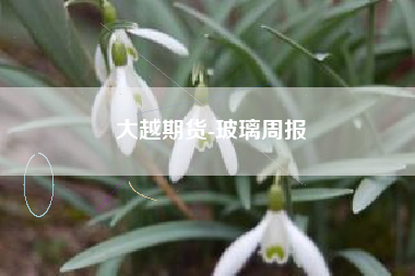大越期货-玻璃周报