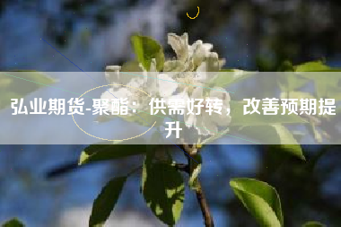 弘业期货-聚酯：供需好转，改善预期提升