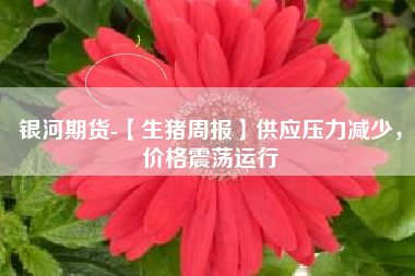 银河期货-【生猪周报】供应压力减少，价格震荡运行