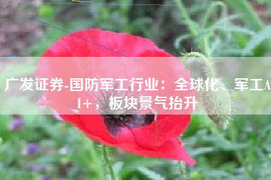 广发证券-国防军工行业：全球化、军工AI+，板块景气抬升