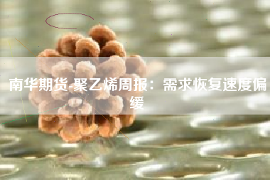 南华期货-聚乙烯周报：需求恢复速度偏缓