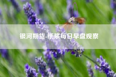 银河期货-纸浆每日早盘观察