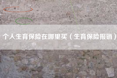 个人生育保险在哪里买（生育保险报销）
