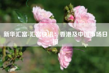 新华汇富-汇富快讯：香港及中国市场日报
