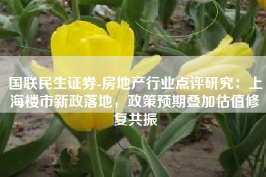 国联民生证券-房地产行业点评研究：上海楼市新政落地，政策预期叠加估值修复共振