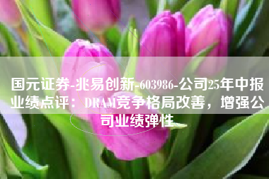 国元证券-兆易创新-603986-公司25年中报业绩点评：DRAM竞争格局改善，增强公司业绩弹性