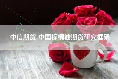 中信期货-中国棕榈油期货研究框架