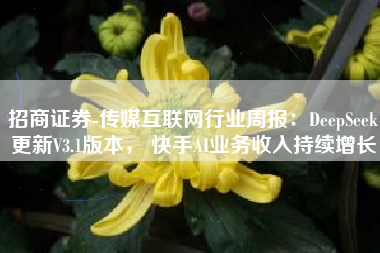 招商证券-传媒互联网行业周报：DeepSeek更新V3.1版本， 快手AI业务收入持续增长