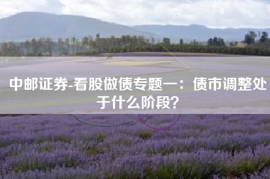 中邮证券-看股做债专题一：债市调整处于什么阶段？