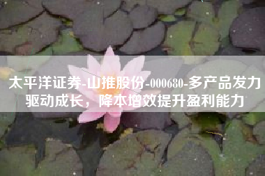 太平洋证券-山推股份-000680-多产品发力驱动成长，降本增效提升盈利能力