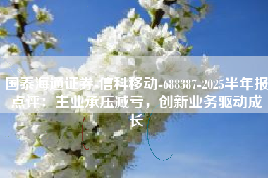 国泰海通证券-信科移动-688387-2025半年报点评：主业承压减亏，创新业务驱动成长