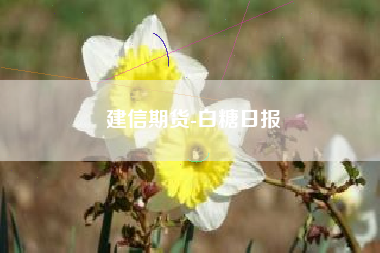 建信期货-白糖日报
