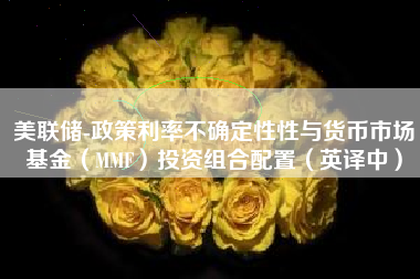 美联储-政策利率不确定性性与货币市场基金（MMF）投资组合配置（英译中）