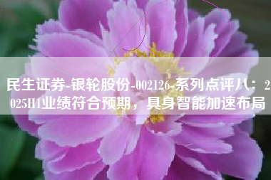 民生证券-银轮股份-002126-系列点评八：2025H1业绩符合预期，具身智能加速布局