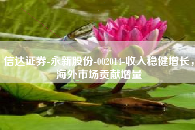 信达证券-永新股份-002014-收入稳健增长，海外市场贡献增量
