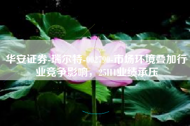 华安证券-瑞尔特-002790-市场环境叠加行业竞争影响，25H1业绩承压