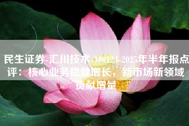 民生证券-汇川技术-300124-2025年半年报点评：核心业务稳健增长，新市场新领域贡献增量