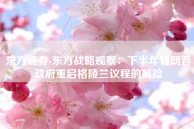 东方证券-东方战略观察：下半年特朗普政府重启格陵兰议程的风险