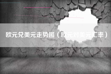 欧元兑美元走势图（欧元对美元汇率）