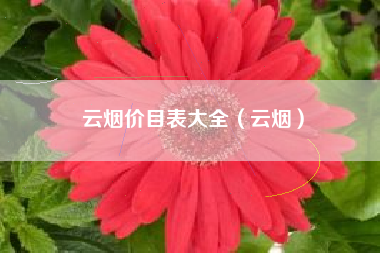 云烟价目表大全（云烟）
