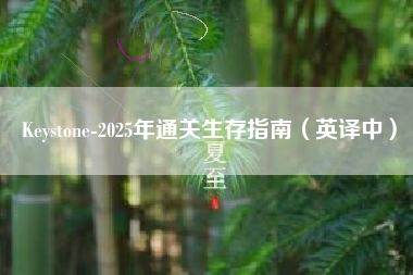 Keystone-2025年通关生存指南（英译中）