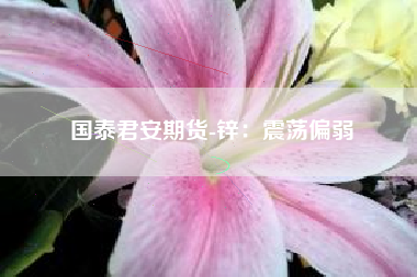 国泰君安期货-锌：震荡偏弱