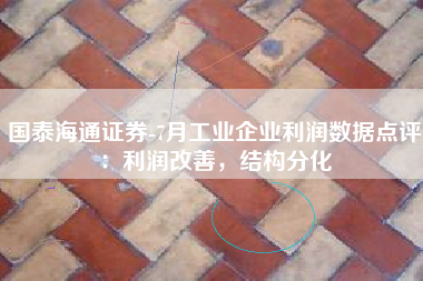 国泰海通证券-7月工业企业利润数据点评：利润改善，结构分化