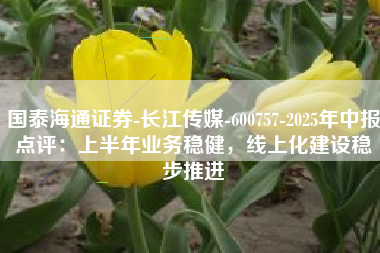 国泰海通证券-长江传媒-600757-2025年中报点评：上半年业务稳健，线上化建设稳步推进