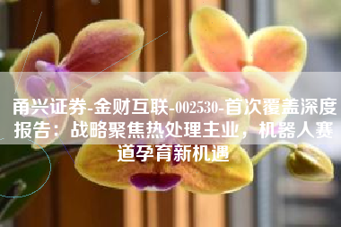 甬兴证券-金财互联-002530-首次覆盖深度报告：战略聚焦热处理主业，机器人赛道孕育新机遇