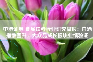 申港证券-食品饮料行业研究周报：白酒指数回升，大众品成长板块业绩验证