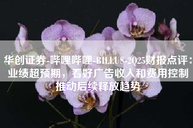 华创证券-哔哩哔哩-BILI.US-2Q25财报点评：业绩超预期，看好广告收入和费用控制推动后续释放趋势