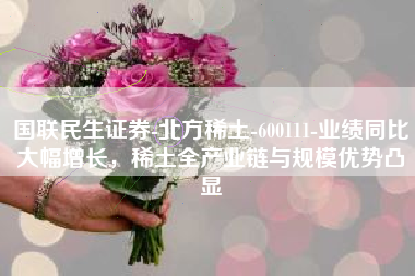 国联民生证券-北方稀土-600111-业绩同比大幅增长，稀土全产业链与规模优势凸显