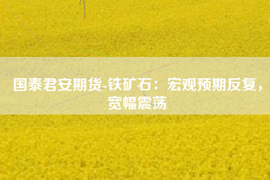 国泰君安期货-铁矿石：宏观预期反复，宽幅震荡