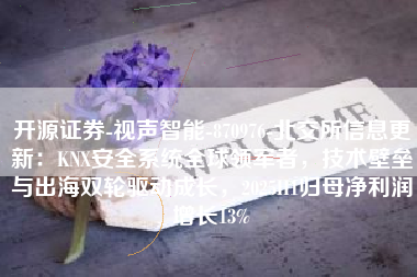 开源证券-视声智能-870976-北交所信息更新：KNX安全系统全球领军者，技术壁垒与出海双轮驱动成长，2025H1归母净利润增长13%