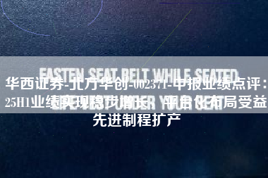 华西证券-北方华创-002371-中报业绩点评：25H1业绩实现稳步增长，平台化布局受益先进制程扩产