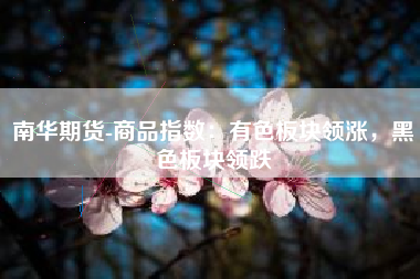 南华期货-商品指数：有色板块领涨，黑色板块领跌