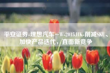 平安证券-理想汽车~W-2015.HK-削减SKU、加快产品迭代，直面新竞争