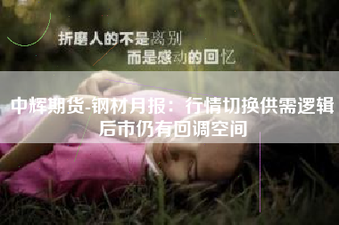 中辉期货-钢材月报：行情切换供需逻辑后市仍有回调空间